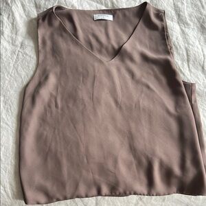Women's Tan Sleeveless Top